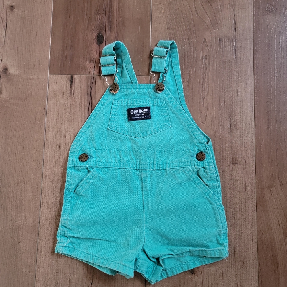 🚨Today Deal Only!!🚨Vintage OshKosh B'gosh Kids Teal Overalls